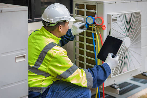 Professional Ductwork Repair technician working in Mashpee, MA